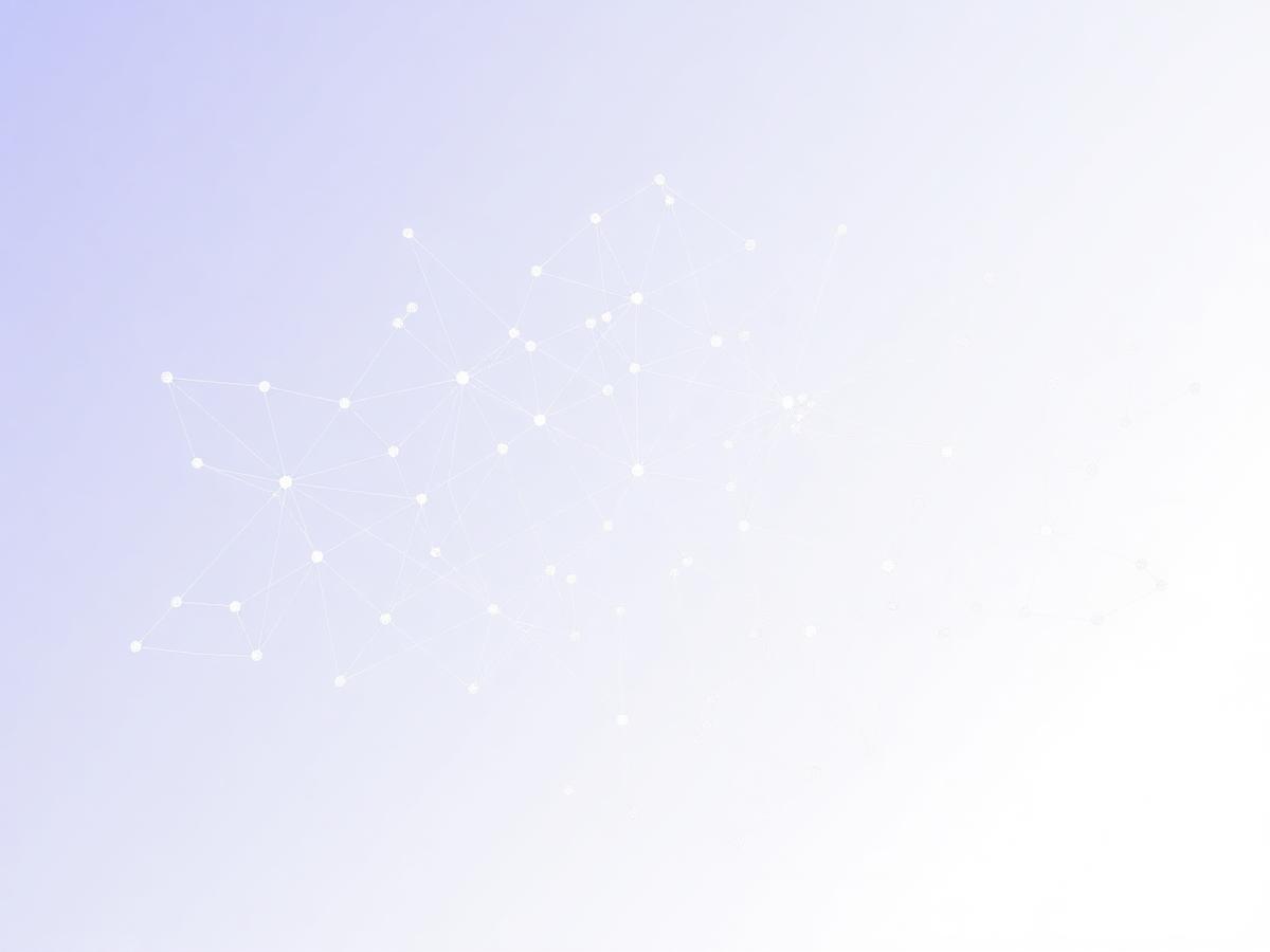 Abstract network of connected nodes representing an AI model's structure